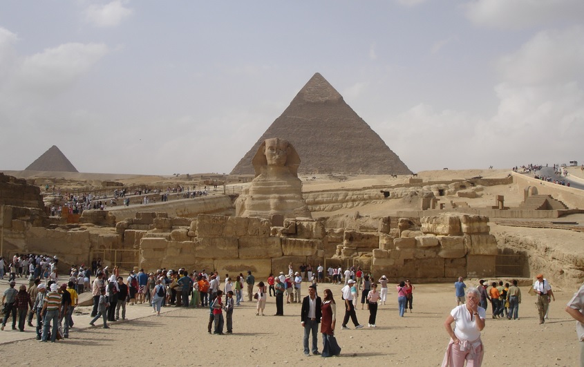 The pyramids at Giza is a central part of any person's adventure holiday in Egypt